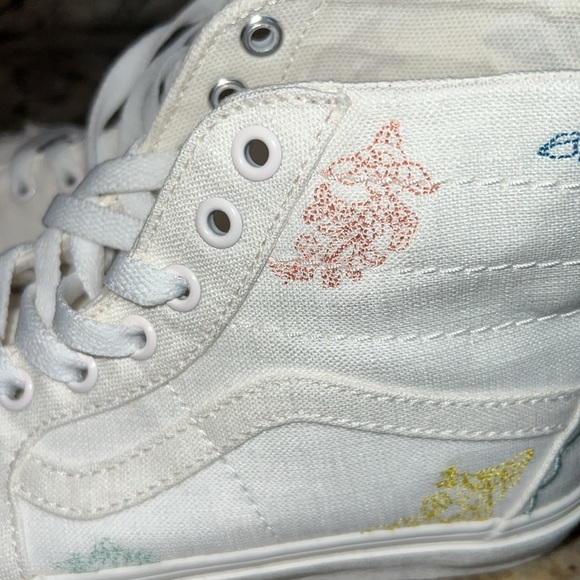 Vans Women’s Blossom Sk8- Hi Tapered Linen Trainers Sz 9.5 New Without Box/tags - Picture 5 of 12